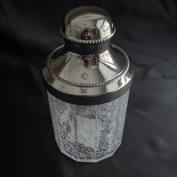 Croscill Other - Vintage Croscill Saxony Collection Large Covered Crackle Glass Storage Jar NWT